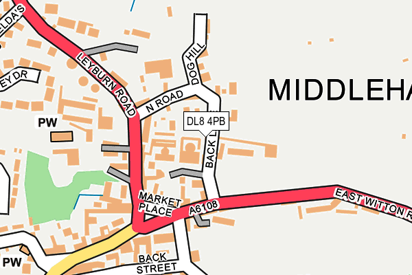 DL8 4PB map - OS OpenMap – Local (Ordnance Survey)