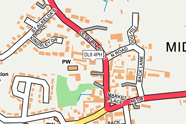 DL8 4PH map - OS OpenMap – Local (Ordnance Survey)