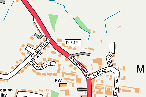 DL8 4PL map - OS OpenMap – Local (Ordnance Survey)