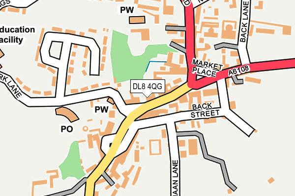 DL8 4QG map - OS OpenMap – Local (Ordnance Survey)