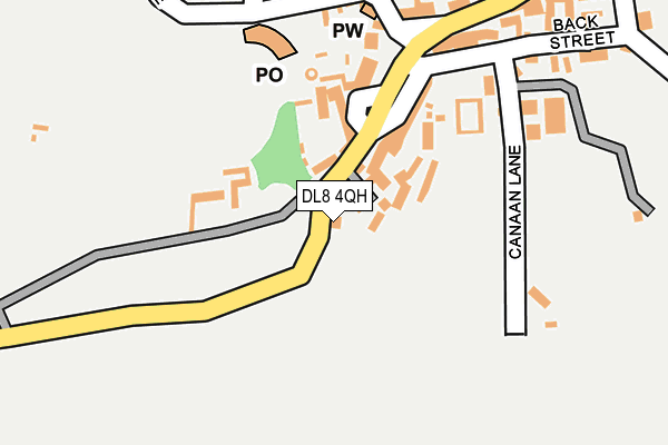 DL8 4QH map - OS OpenMap – Local (Ordnance Survey)