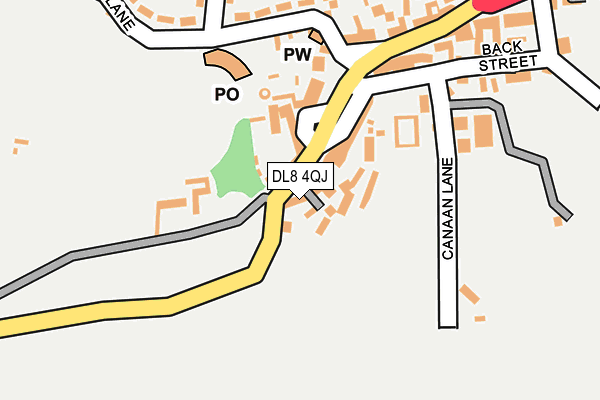 DL8 4QJ map - OS OpenMap – Local (Ordnance Survey)