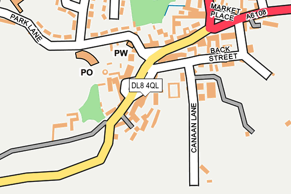 DL8 4QL map - OS OpenMap – Local (Ordnance Survey)