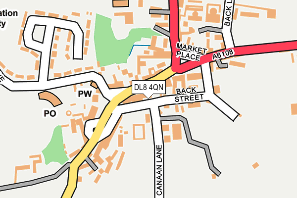 DL8 4QN map - OS OpenMap – Local (Ordnance Survey)