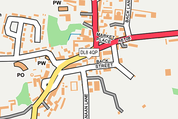DL8 4QP map - OS OpenMap – Local (Ordnance Survey)