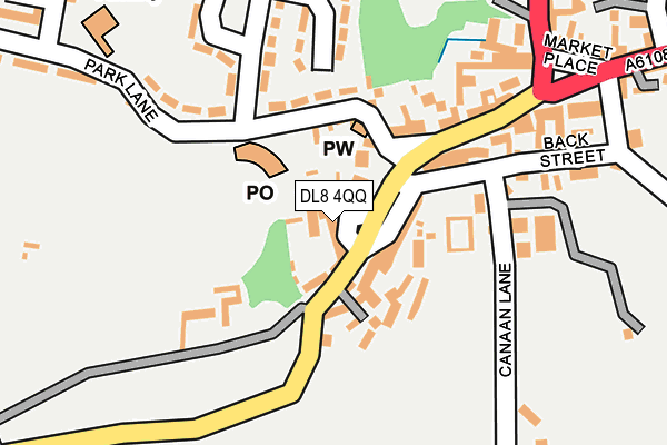 DL8 4QQ map - OS OpenMap – Local (Ordnance Survey)