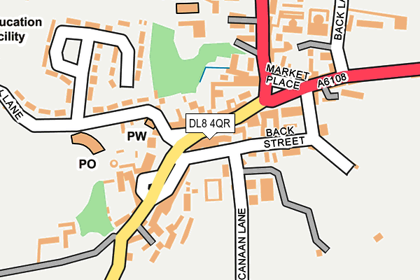 DL8 4QR map - OS OpenMap – Local (Ordnance Survey)