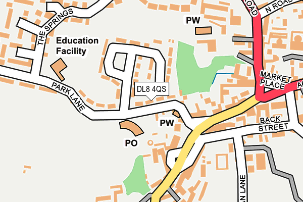 DL8 4QS map - OS OpenMap – Local (Ordnance Survey)