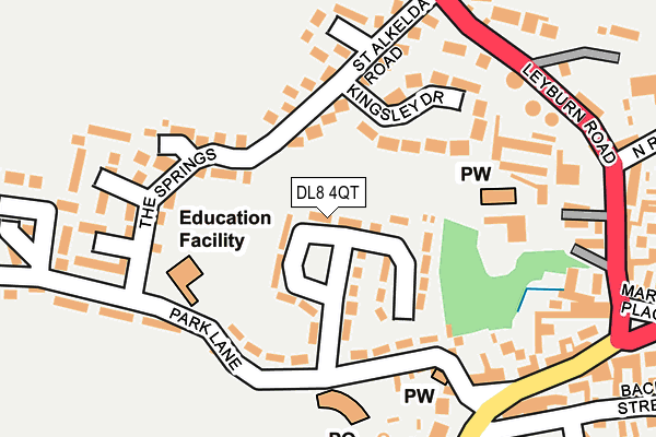 DL8 4QT map - OS OpenMap – Local (Ordnance Survey)