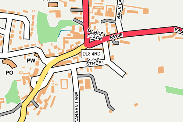 DL8 4RD map - OS OpenMap – Local (Ordnance Survey)