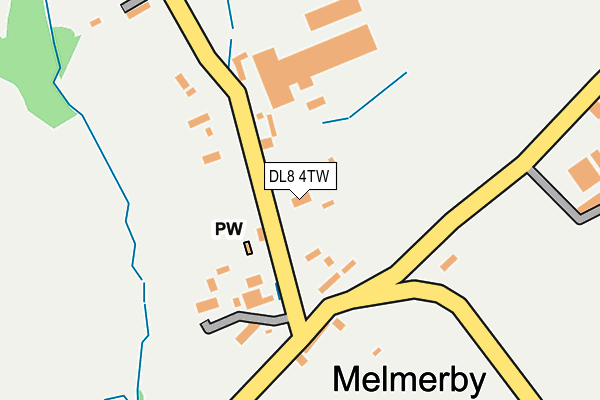 DL8 4TW map - OS OpenMap – Local (Ordnance Survey)