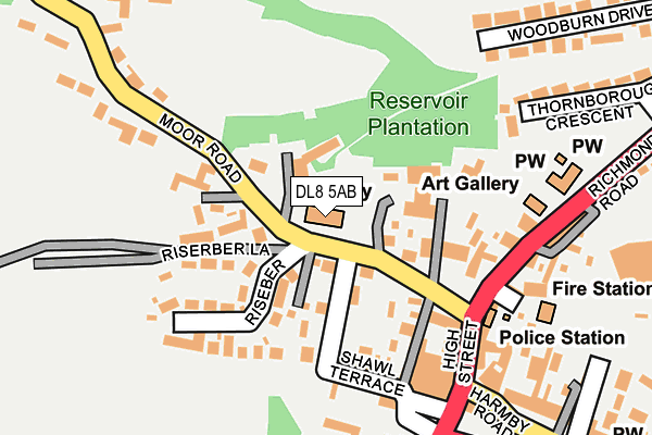 Map of P T ARNOLD CONSTRUCTION LTD at local scale