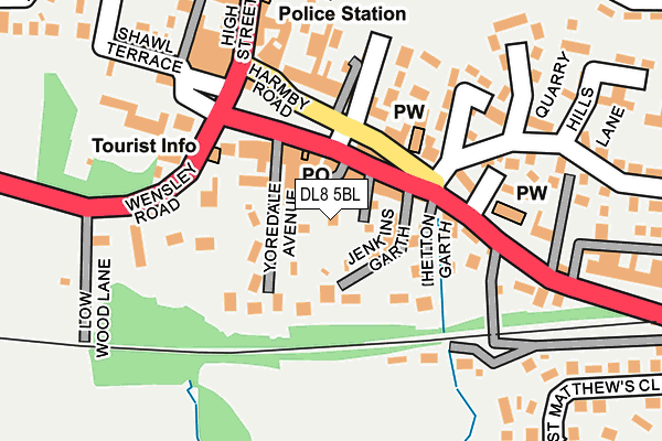 DL8 5BL map - OS OpenMap – Local (Ordnance Survey)