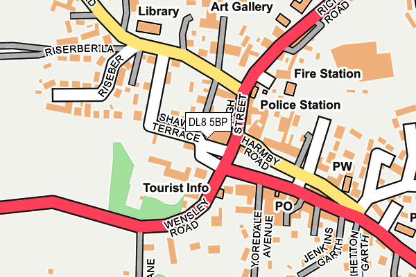 DL8 5BP map - OS OpenMap – Local (Ordnance Survey)