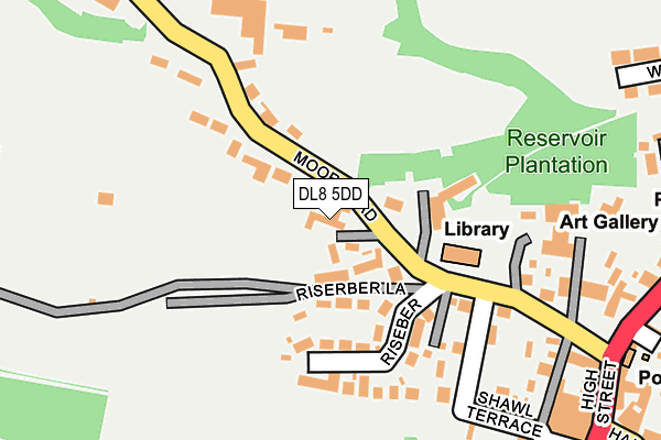 DL8 5DD map - OS OpenMap – Local (Ordnance Survey)