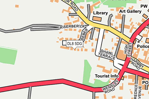 DL8 5DG map - OS OpenMap – Local (Ordnance Survey)