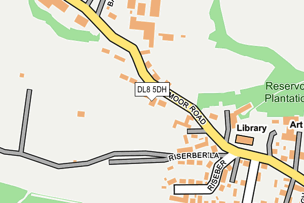 DL8 5DH map - OS OpenMap – Local (Ordnance Survey)