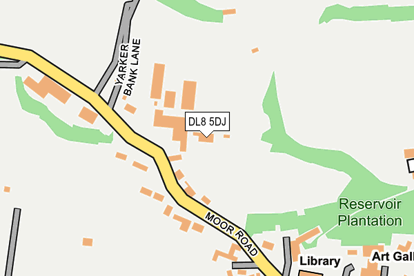 DL8 5DJ map - OS OpenMap – Local (Ordnance Survey)