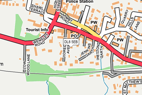 DL8 5EB map - OS OpenMap – Local (Ordnance Survey)