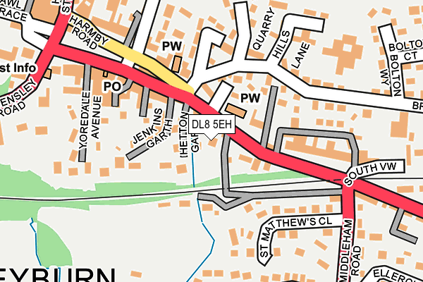 DL8 5EH map - OS OpenMap – Local (Ordnance Survey)