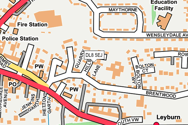 DL8 5EJ maps, stats, and open data