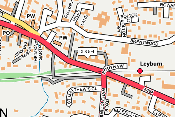 DL8 5EL map - OS OpenMap – Local (Ordnance Survey)