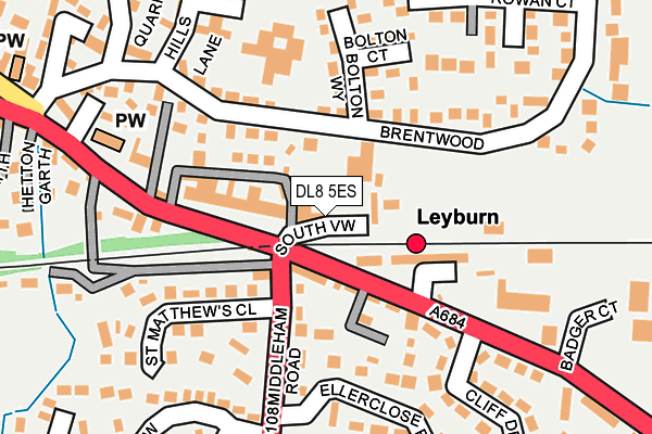 DL8 5ES map - OS OpenMap – Local (Ordnance Survey)