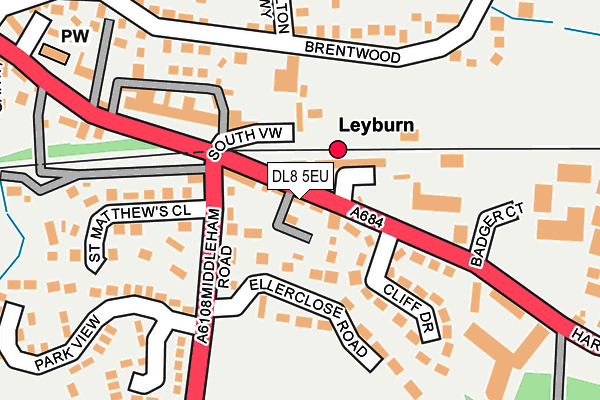 DL8 5EU map - OS OpenMap – Local (Ordnance Survey)