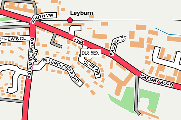 DL8 5EX map - OS OpenMap – Local (Ordnance Survey)