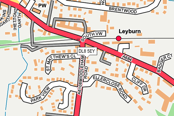 DL8 5EY map - OS OpenMap – Local (Ordnance Survey)