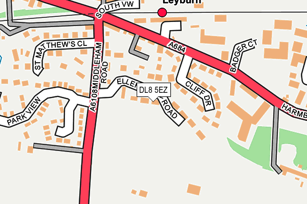 DL8 5EZ map - OS OpenMap – Local (Ordnance Survey)