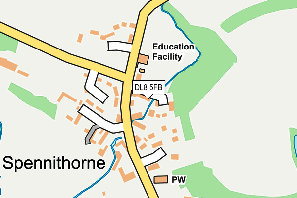 DL8 5FB map - OS OpenMap – Local (Ordnance Survey)