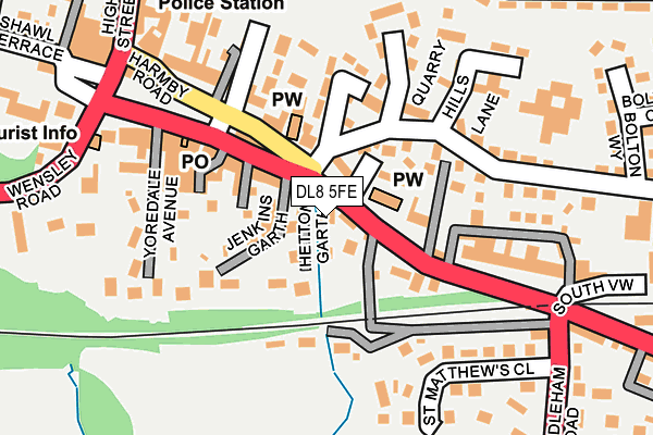 DL8 5FE map - OS OpenMap – Local (Ordnance Survey)