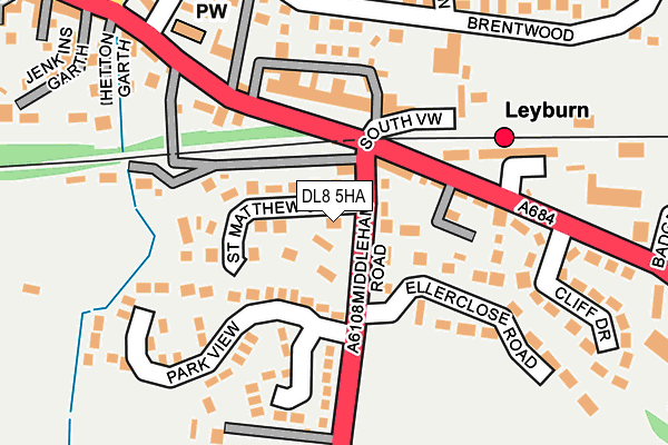 DL8 5HA map - OS OpenMap – Local (Ordnance Survey)