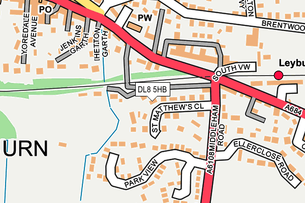 DL8 5HB map - OS OpenMap – Local (Ordnance Survey)