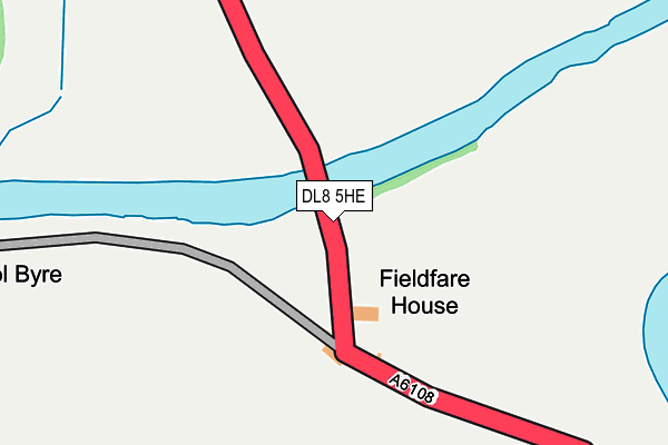 DL8 5HE map - OS OpenMap – Local (Ordnance Survey)