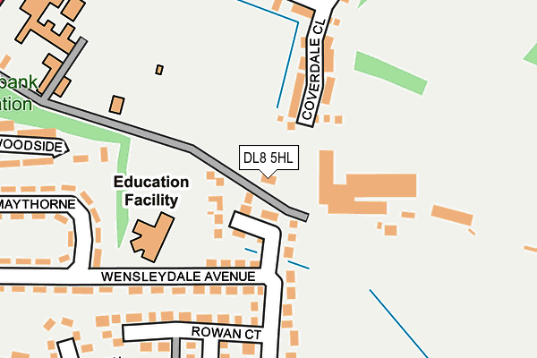 DL8 5HL map - OS OpenMap – Local (Ordnance Survey)