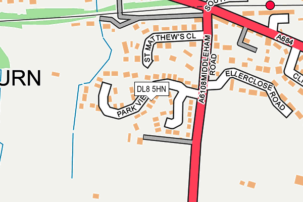 DL8 5HN map - OS OpenMap – Local (Ordnance Survey)