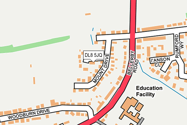 DL8 5JQ map - OS OpenMap – Local (Ordnance Survey)