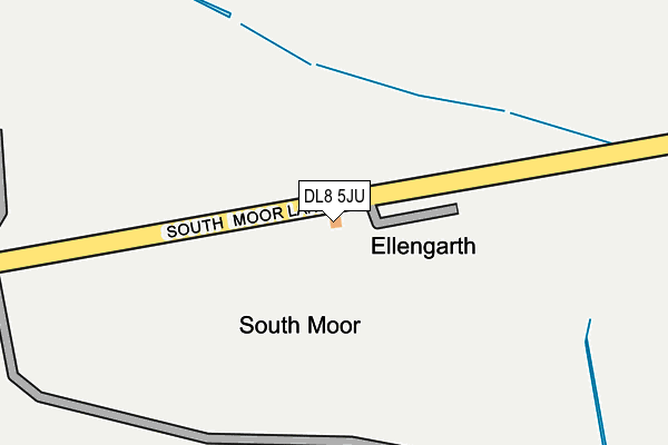 DL8 5JU map - OS OpenMap – Local (Ordnance Survey)