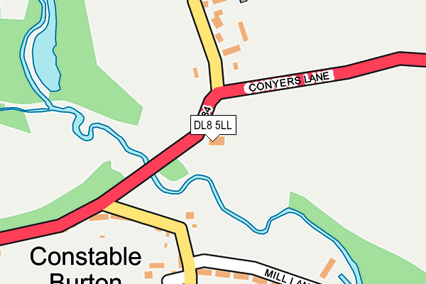 DL8 5LL map - OS OpenMap – Local (Ordnance Survey)