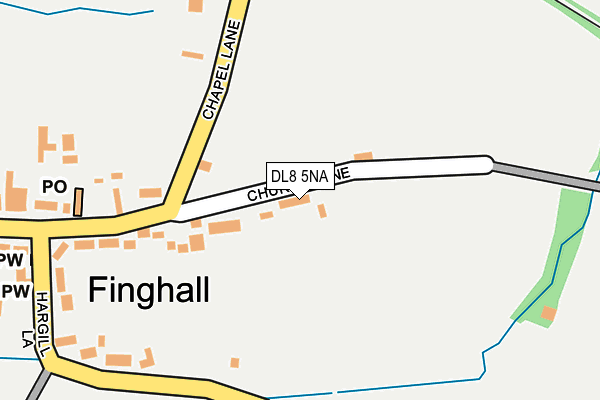 DL8 5NA map - OS OpenMap – Local (Ordnance Survey)