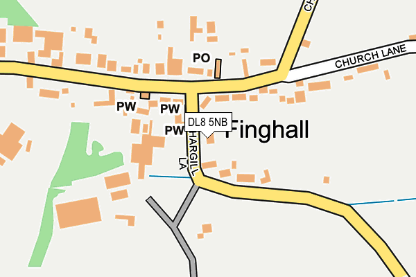 DL8 5NB map - OS OpenMap – Local (Ordnance Survey)