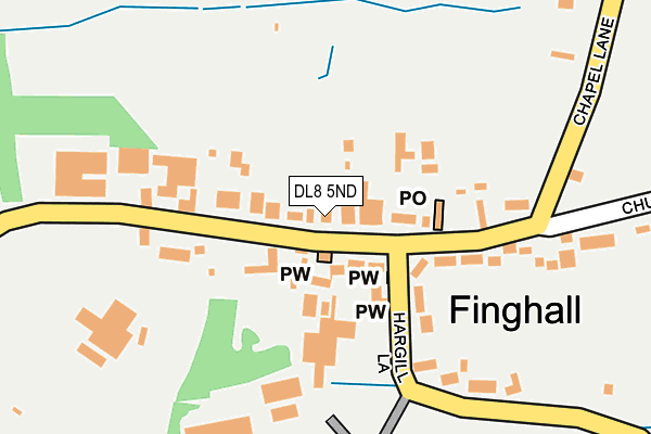 DL8 5ND map - OS OpenMap – Local (Ordnance Survey)