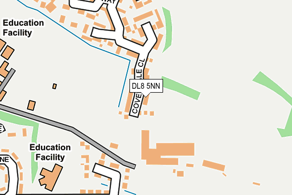 DL8 5NN map - OS OpenMap – Local (Ordnance Survey)