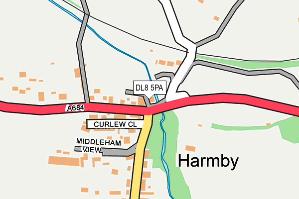 DL8 5PA map - OS OpenMap – Local (Ordnance Survey)