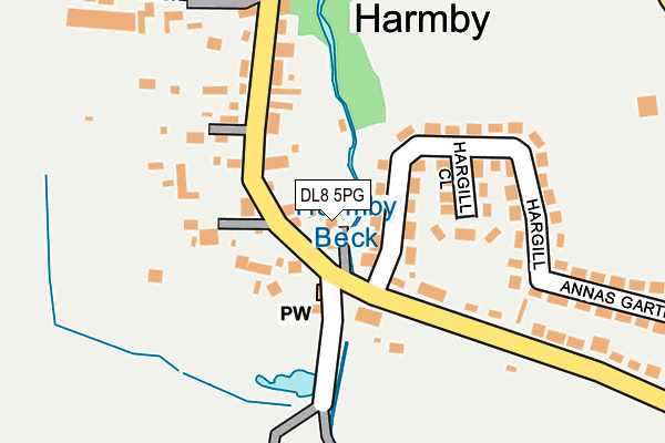 DL8 5PG map - OS OpenMap – Local (Ordnance Survey)