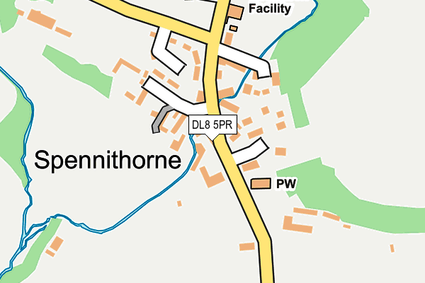 DL8 5PR map - OS OpenMap – Local (Ordnance Survey)