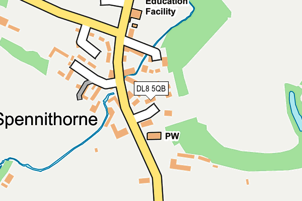 DL8 5QB map - OS OpenMap – Local (Ordnance Survey)