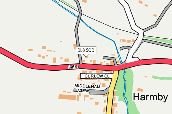 DL8 5QD map - OS OpenMap – Local (Ordnance Survey)